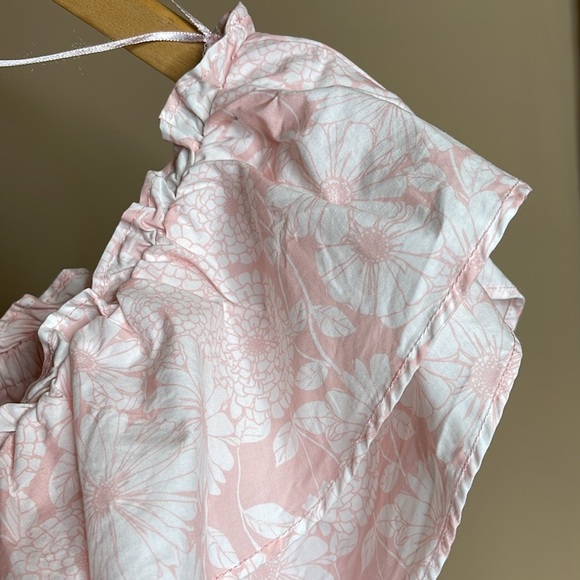 Lisa Marie Fernandez Off The Shoulder Floral Ruffle Mini Dress Pink Size 3X NWT| - Picture 9 of 17